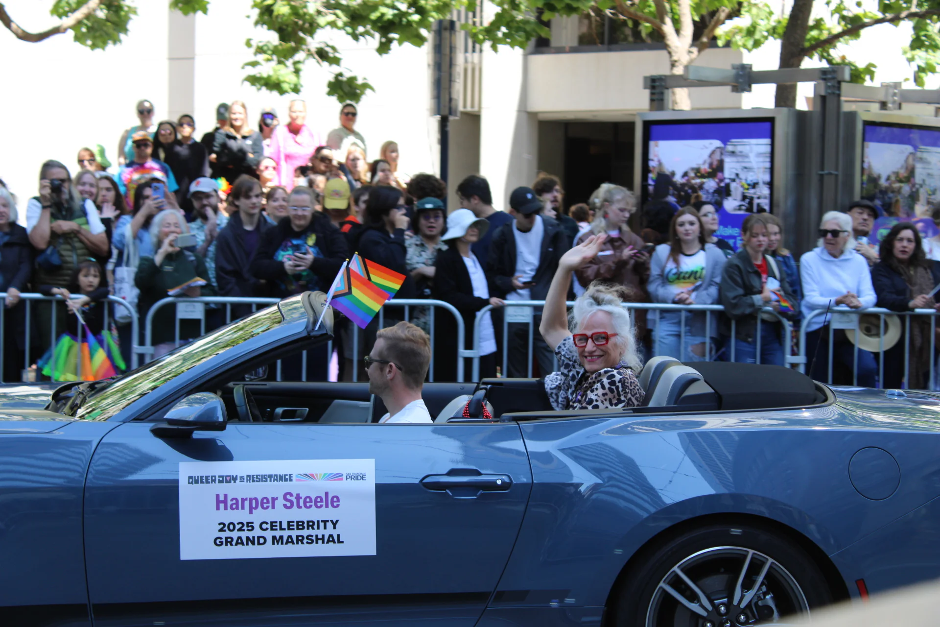 Harper Steels as Celebrity Grand Marshall at the 2025 SF Pride Parade
